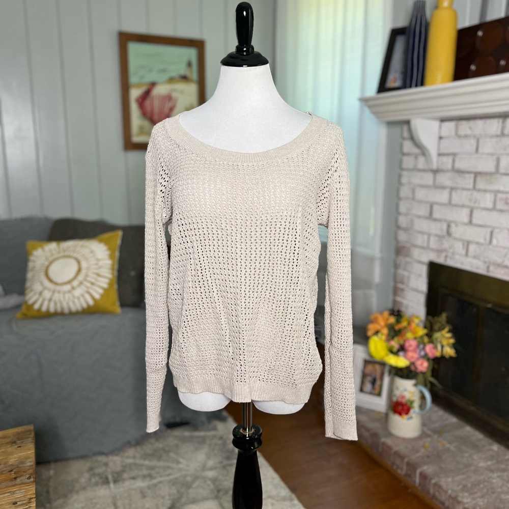 Banana Republic open stitch pullover sweater
